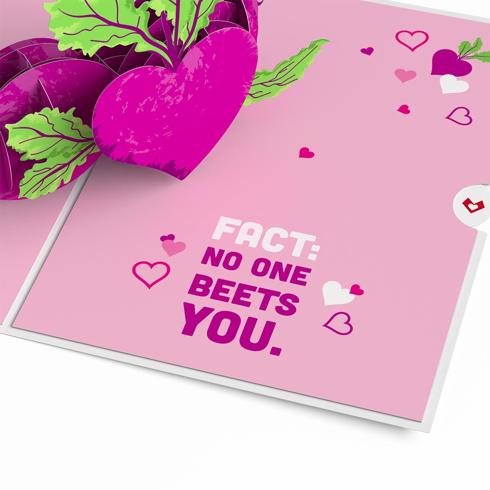 The Office No One Beets You Valentine Pop-Up Card
