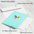 Daisy Patch Hummingbirds Pop-Up Card