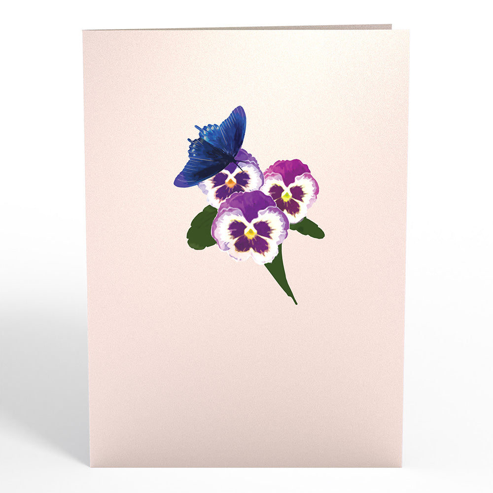 Pansies Pop-Up Card