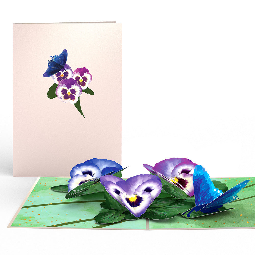 Pansies Pop-Up Card
