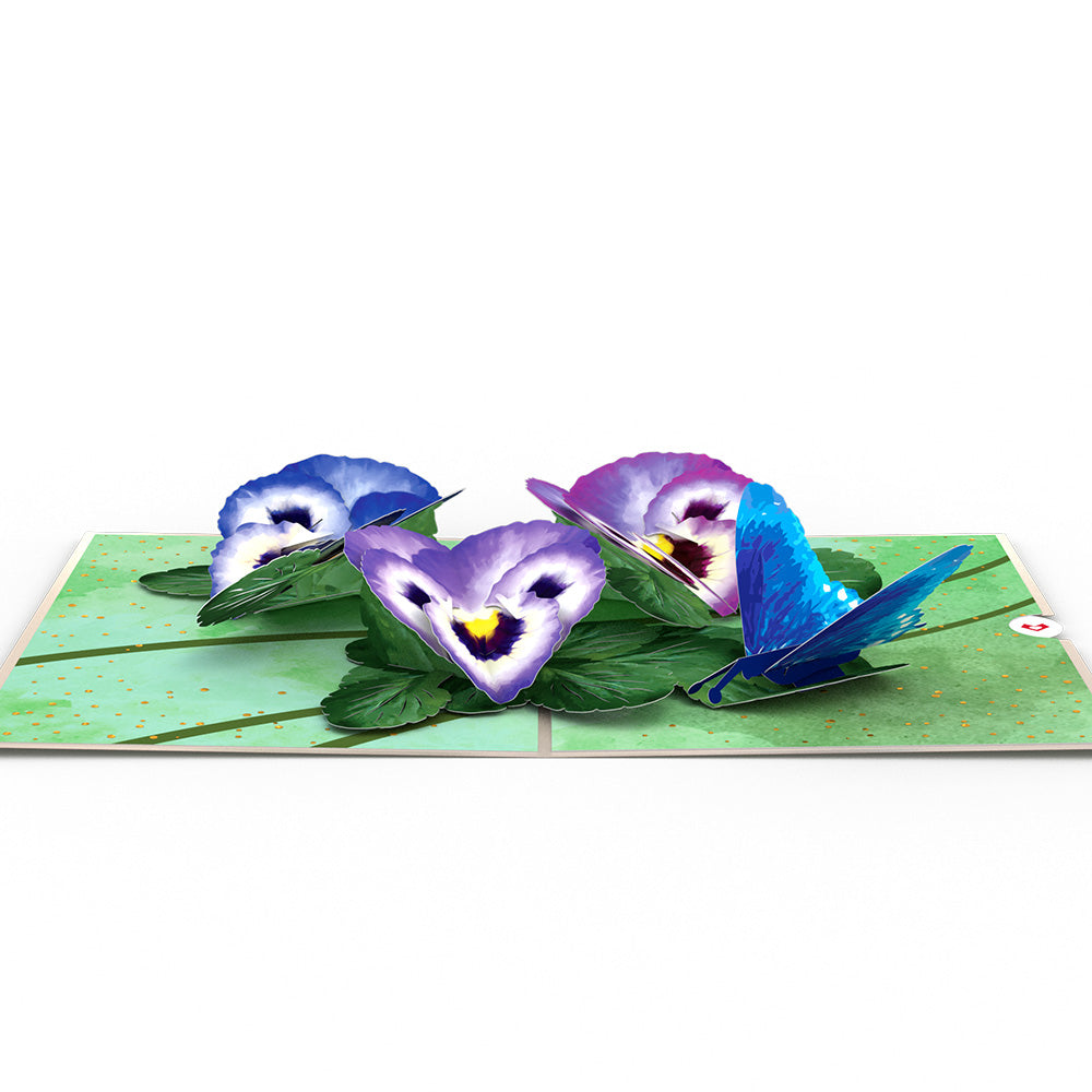 Pansies Pop-Up Card