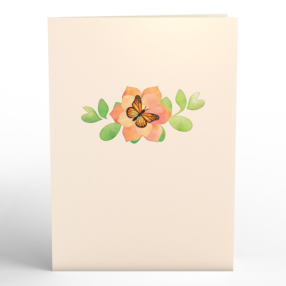 Monarch Butterfly Bloom Pop-Up Card