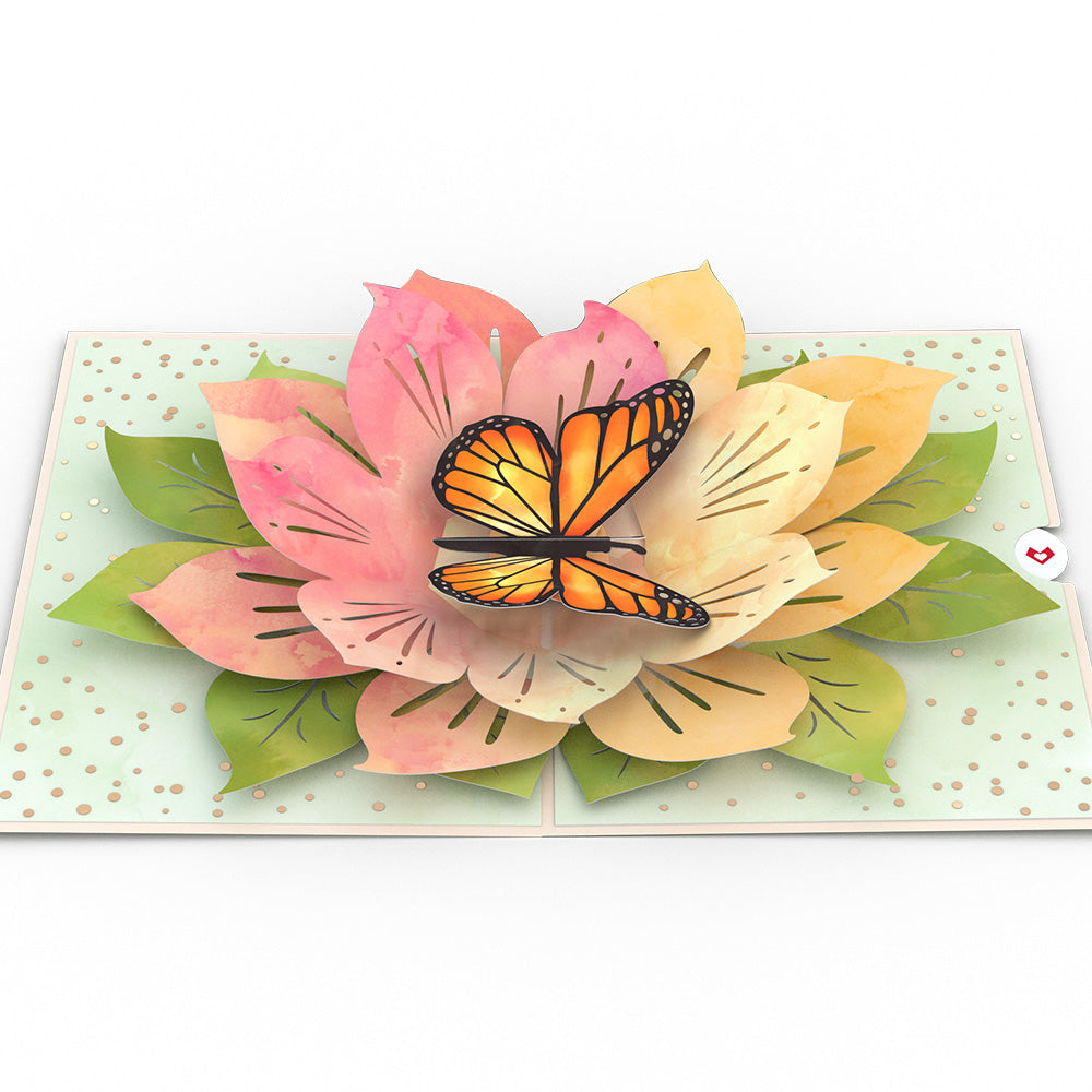 Monarch Butterfly Bloom Pop-Up Card