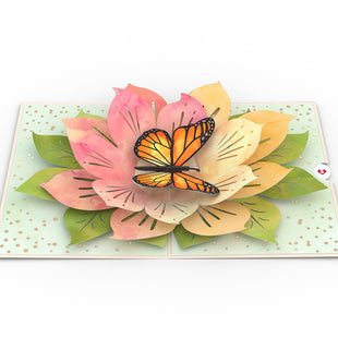 Monarch Butterfly Bloom Pop-Up Card