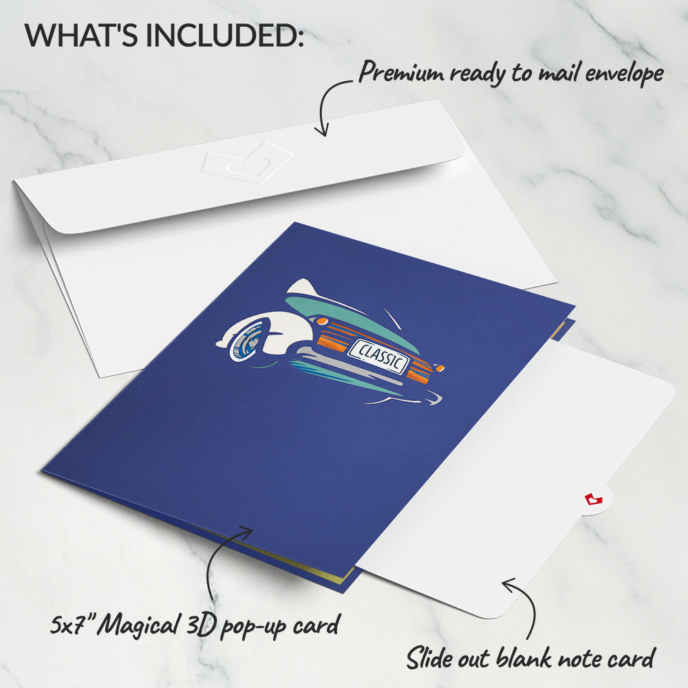 Father’s Day Classic Car Pop-Up Card