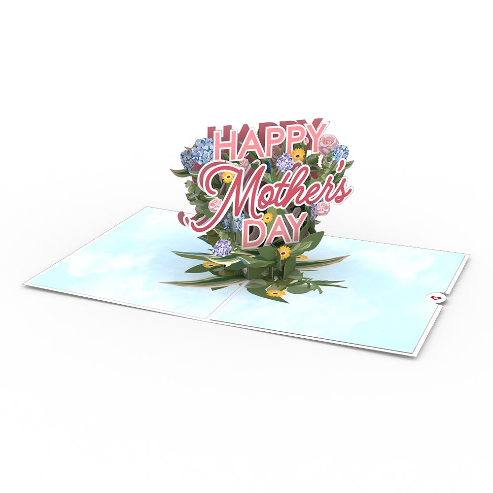 Mother's Day Hydrangeas Pop-Up Card & Bouquet Bundle