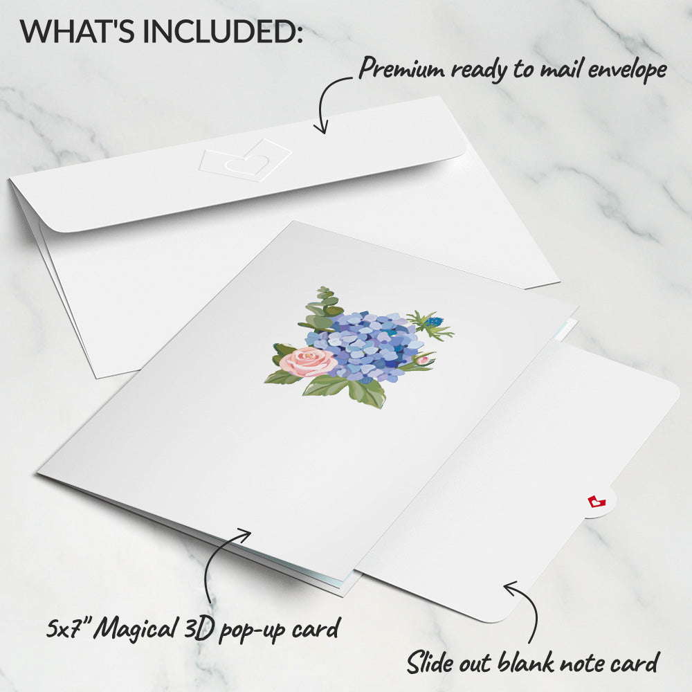 Happy Mother's Day Hydrangeas Pop-Up Card