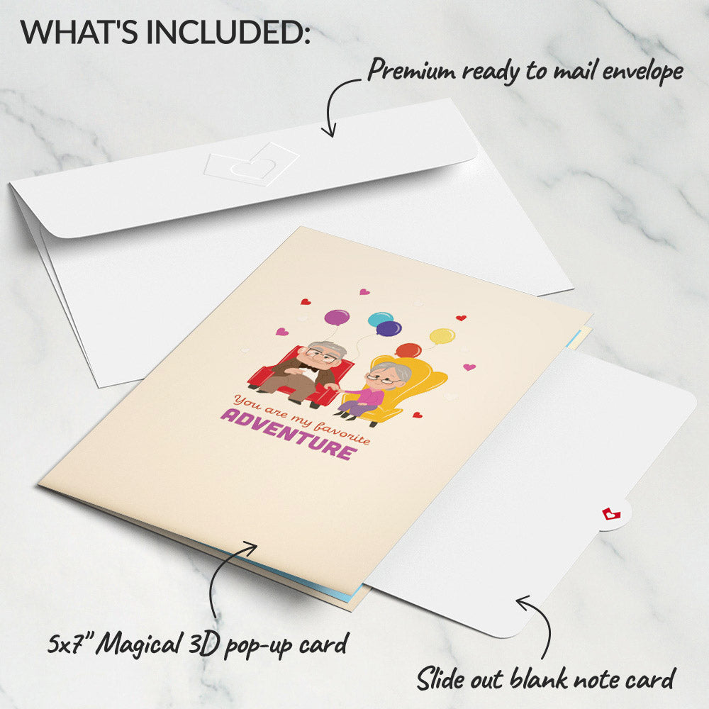 Disney and Pixar Up My Greatest Adventure Pop-Up Card