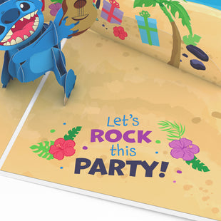 Disney's Stitch Rockin' Birthday Pop-Up Card