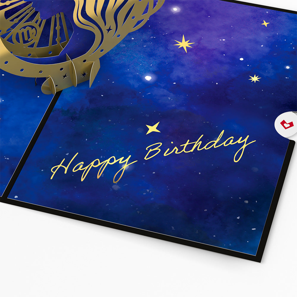 Virgo Zodiac Birthday Pop-Up Card