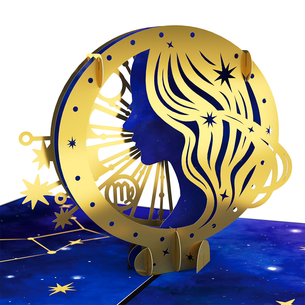 Virgo Zodiac Birthday Pop-Up Card and Sentiment Set