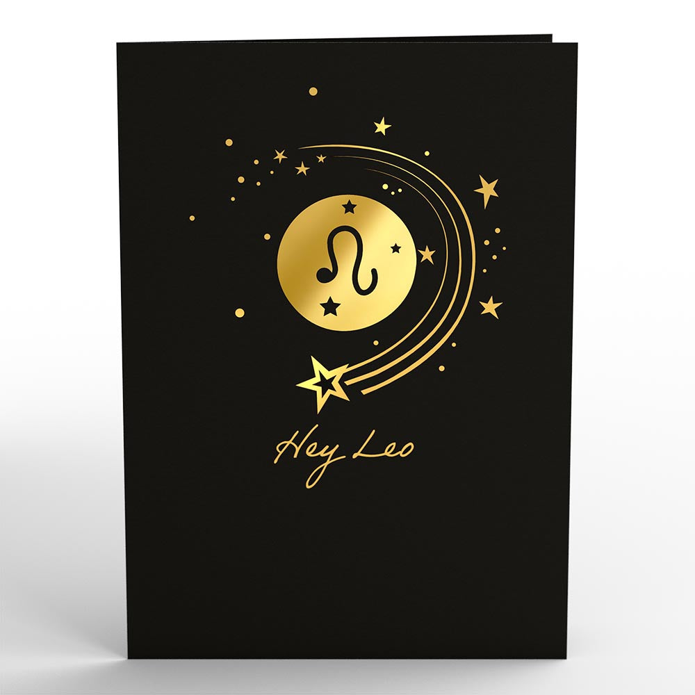 Leo Zodiac Birthday Pop-Up Card