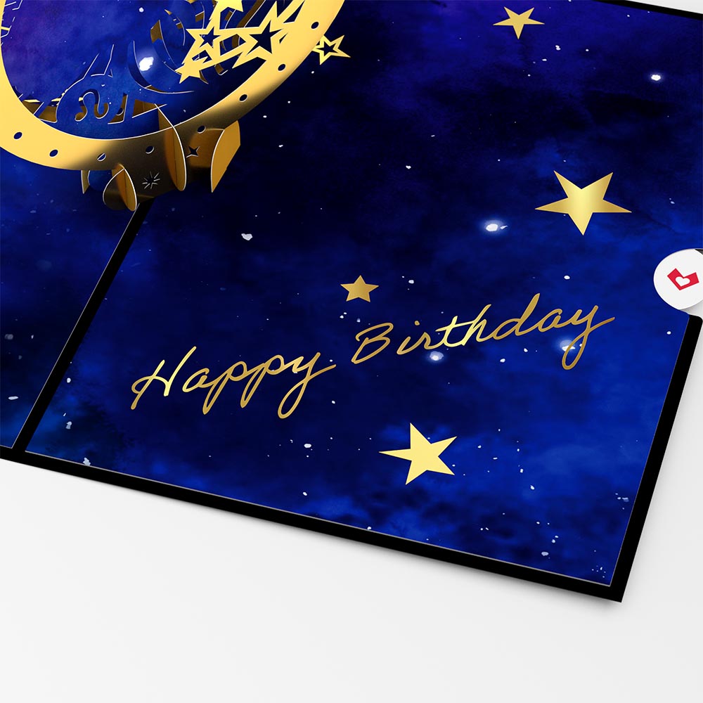 Leo Zodiac Birthday Pop-Up Card