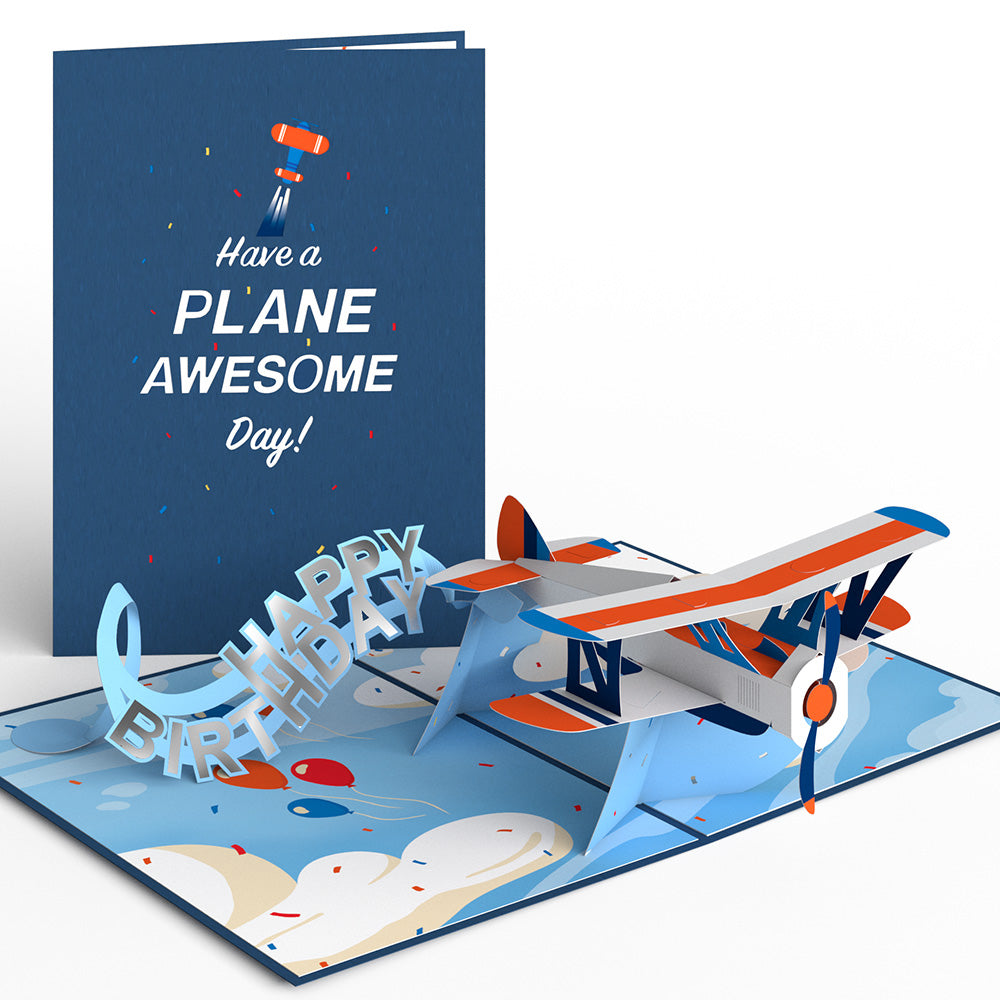 Happy Birthday Plane Pop-Up Card