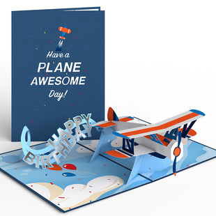 Happy Birthday Plane Pop-Up Card greeting card -  Lovepop