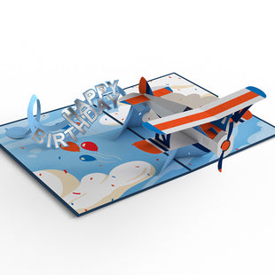 Happy Birthday Plane Pop-Up Card