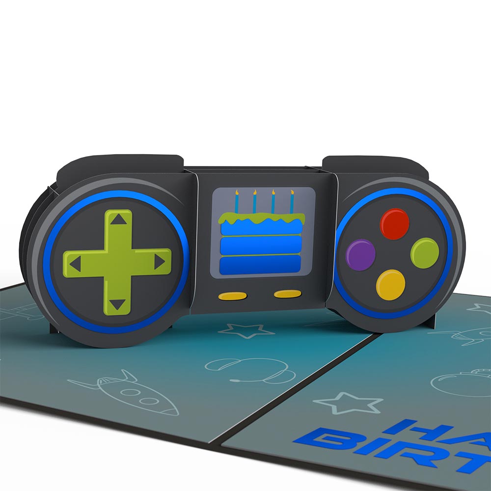 Leveled Up Gamer Birthday Pop-Up Card and Sentiment Set