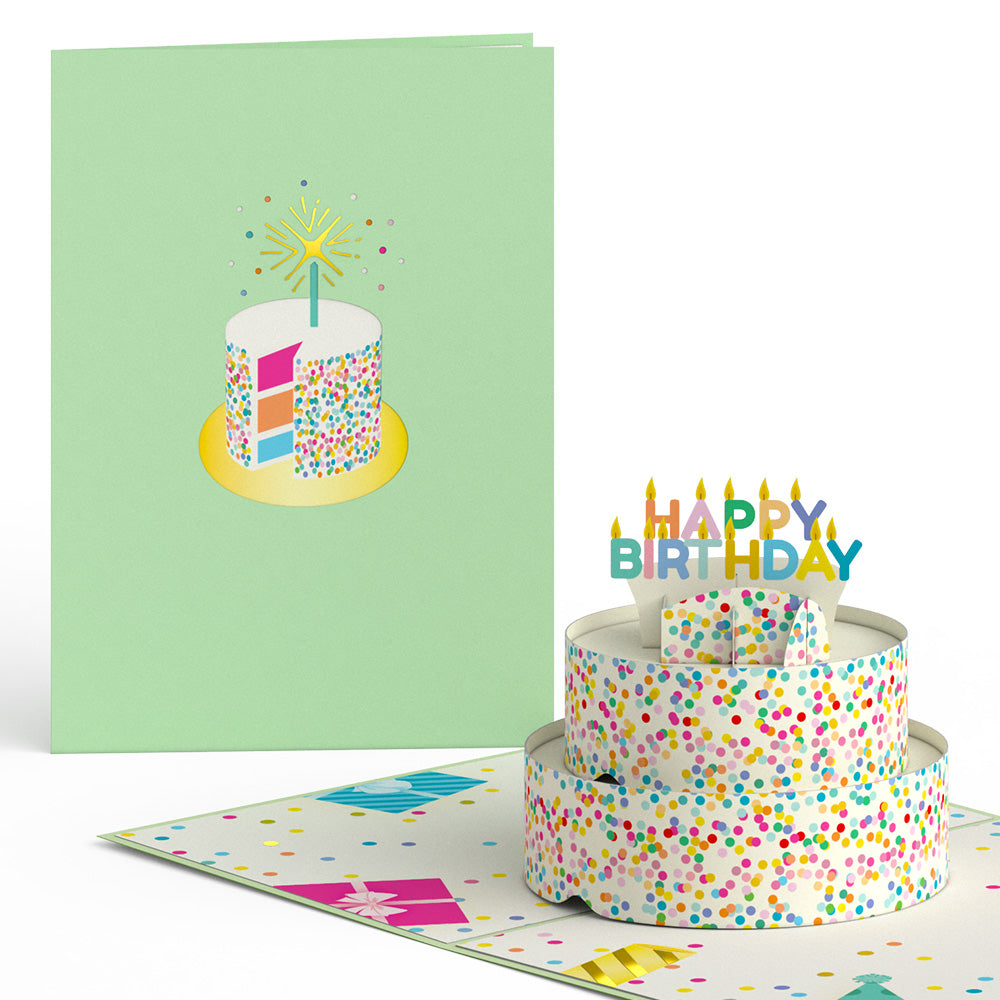 Sprinkles Birthday Cake Pop-Up Card – Lovepop