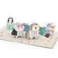 Birthday Cats and Dogs Pop-Up Card