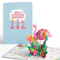 Flamazing Birthday Flamingo Pop-Up Card