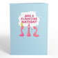 Flamazing Birthday Flamingo Pop-Up Card