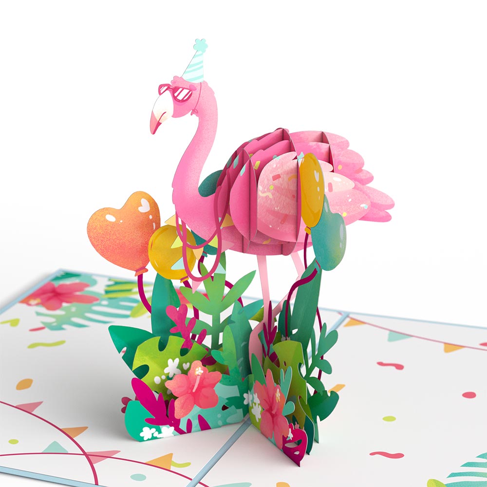 Flamazing Birthday Flamingo Pop-Up Card and Sentiment Set