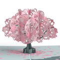 Birthday Cherry Blossom Pop-Up Card and Suncatcher Bouquet Bundle