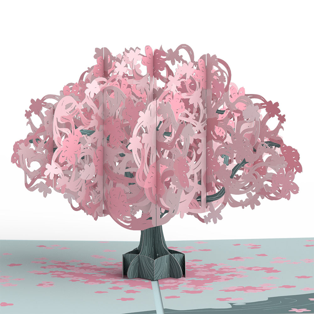 Birthday Cherry Blossom Pop-Up Card and Suncatcher Bouquet Bundle