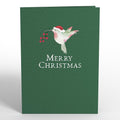 Christmas Hummingbirds Pop-Up Card