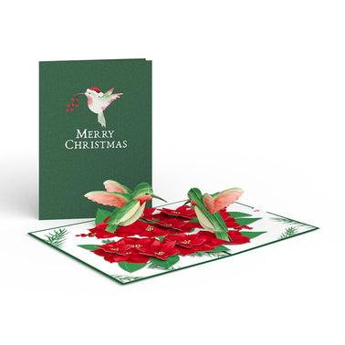 Christmas Hummingbirds Pop-Up Card