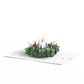 Winter Greens Christmas Candle Pop-Up Card