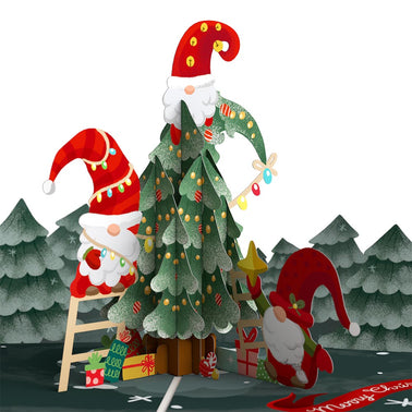 Christmas Gnomes Pop-Up Card