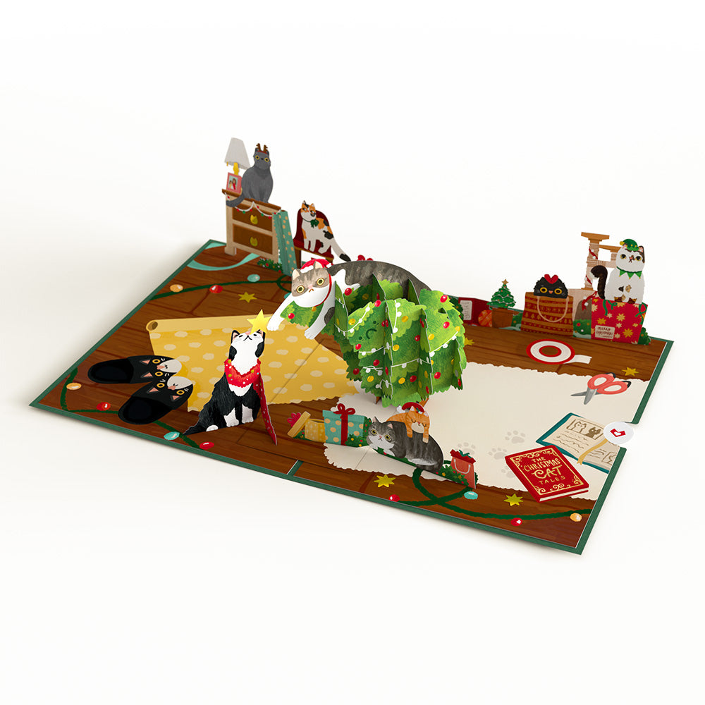 Meowy Little Christmas Cats Pop-Up Card