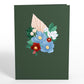 Winter Frosted Botanicals Pop-Up Card