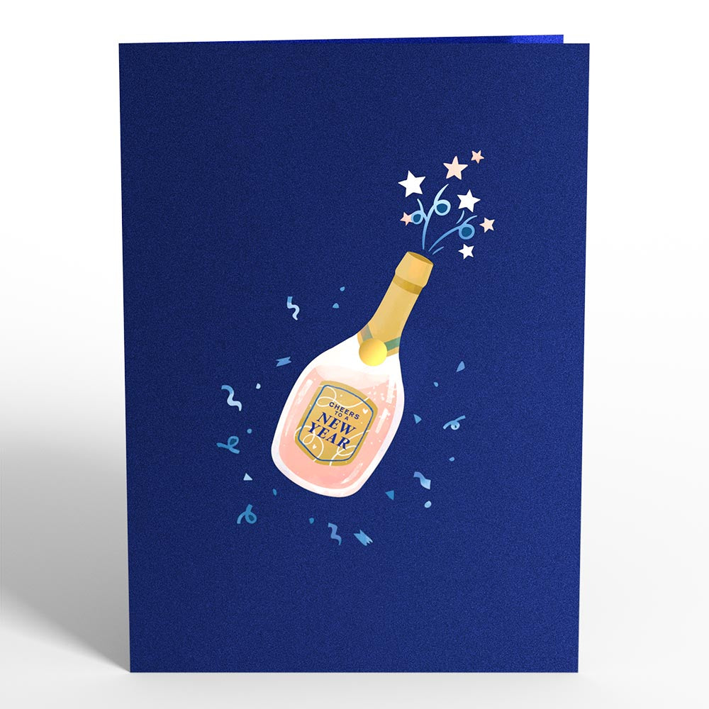 New Year Cheers Pop-Up Card