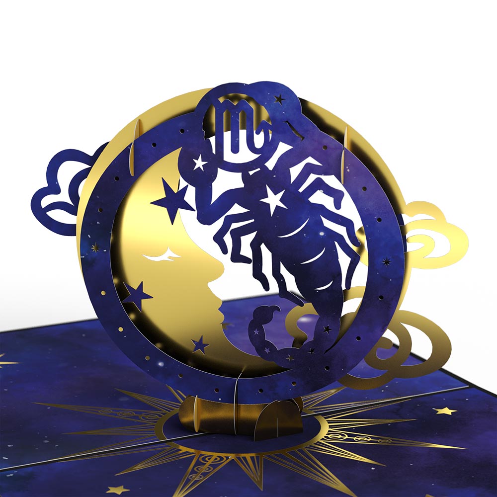 Scorpio Zodiac Birthday Pop-Up Card and Sentiment Set