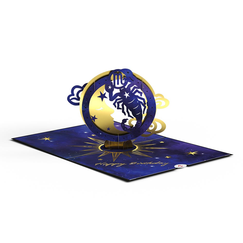 Scorpio Zodiac Birthday Pop-Up Card