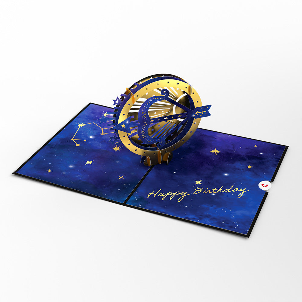 Sagittarius Zodiac Birthday Pop-Up Card