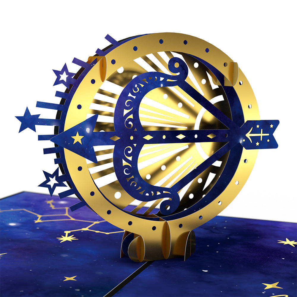 Sagittarius Zodiac Birthday Pop-Up Card and Sentiment Set