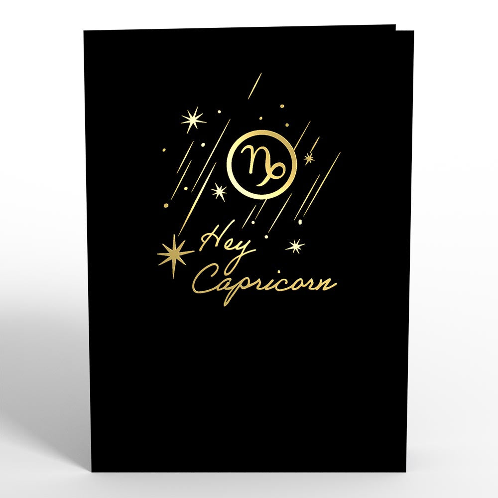 Capricorn Zodiac Birthday Pop-Up Card