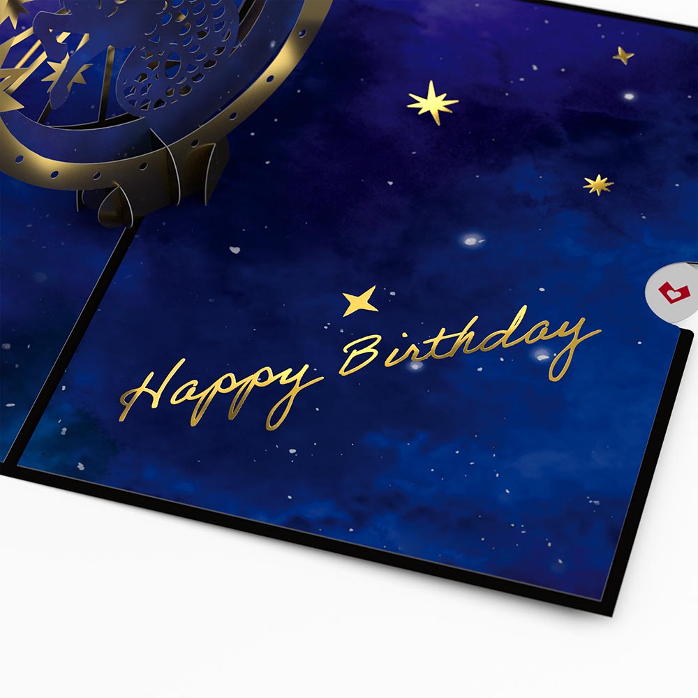 Capricorn Zodiac Birthday Pop-Up Card