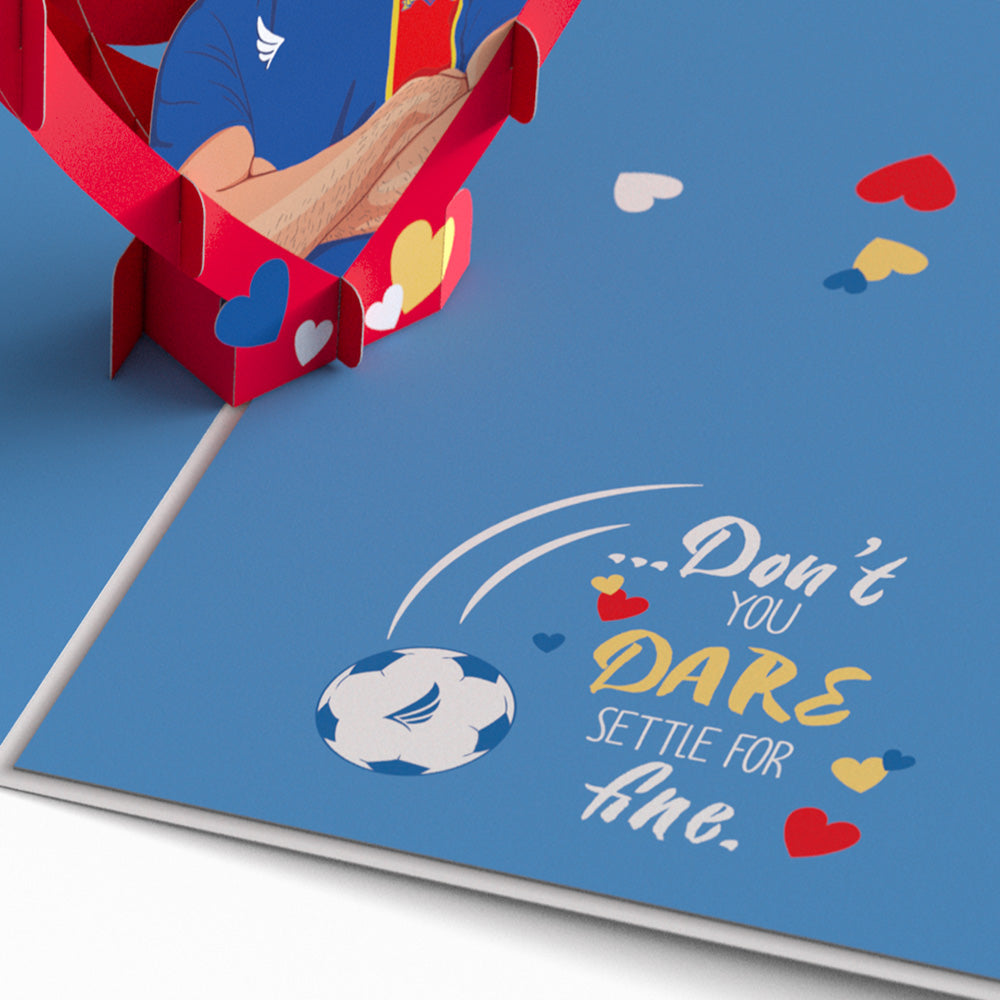 Ted Lasso Don't You Dare Settle For Fine Pop-Up Card