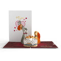 Disney’s Lady and the Tramp Pop-Up Card & Flower Buds Bouquet Bundle