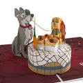 Disney’s Lady and the Tramp Pop-Up Card & Flower Buds Bouquet Bundle