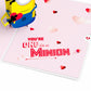 Minions Eye Love You Pop-Up Card