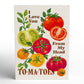 I Love You From Head To-ma-toes Pop-Up Card