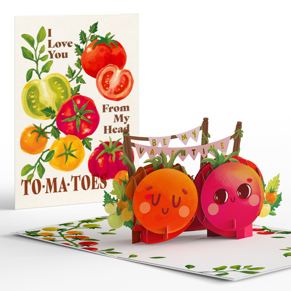 I Love You From Head To-ma-toes Pop-Up Card
