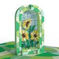 Stained Glass Sunflowers Thinking of You Pop-Up Card and Sentiment Set