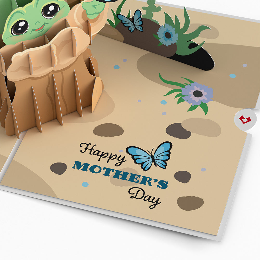 Amazing Grogu Mother's Day Card Background Illustration Amazing Grogu Mother's Day Card Background Illustration