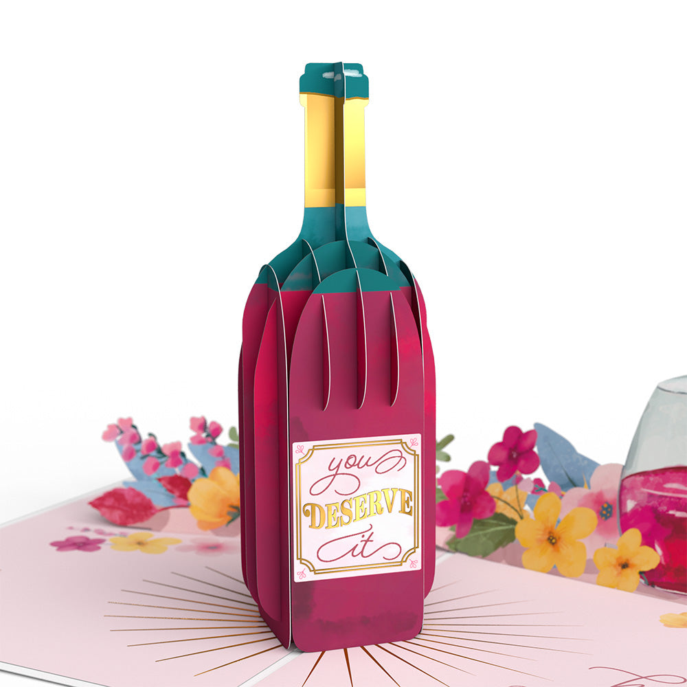 Wine Down and Relax Mother's Day Pop-Up Card